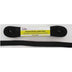 black polyester rubber 19mm braid elastic