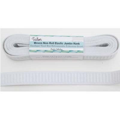 white polyester rubber 19mm non roll woven elastic 