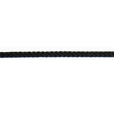 black polyester 3mm knit cord
