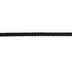 black polyester 3mm knit cord