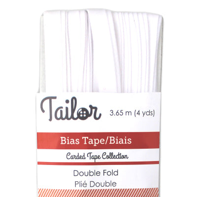 white polyester cotton 8mm bias tape double fold