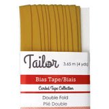 scout gold polyester cotton 8mm bias tape double fold