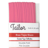 petal pink polyester cotton 8mm bias tape double fold