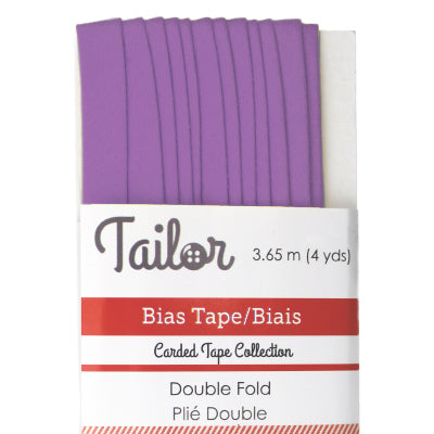 new lilac polyester cotton 8mm bias tape double fold