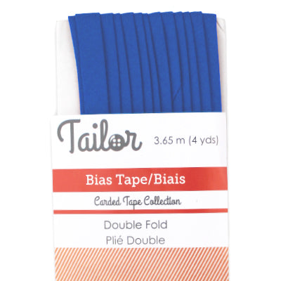 cobalt polyester cotton 8mm bias tape double fold