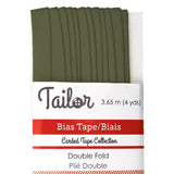 camo green polyester cotton 8mm bias tape double fold