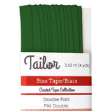 kelly polyester cotton 8mm bias tape double fold