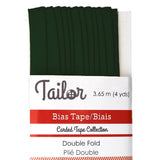 dark green polyester cotton 8mm bias tape double fold