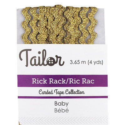 BABY RICK RACK METALLIC