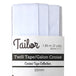 white polyester 25mm twill tape