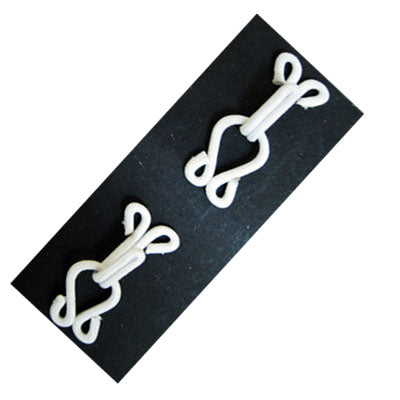 HOOKS & EYES COVERED 38MM