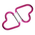 CARABINER HOOK HEART PUSH CLIP 2-PACK