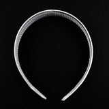 HAIR BAND PLASTIC RIBBON COVERED 2.5CM