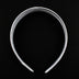 HAIR BAND PLASTIC RIBBON COVERED 2.5CM