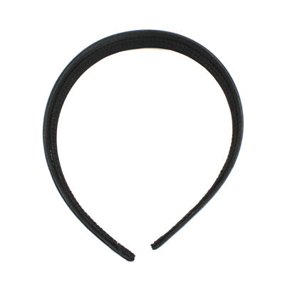 HAIR BAND PLASTIC RIBBON COVERED 2.5CM