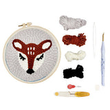 EMBROIDERY KIT STARTER PUNCH NEEDLE