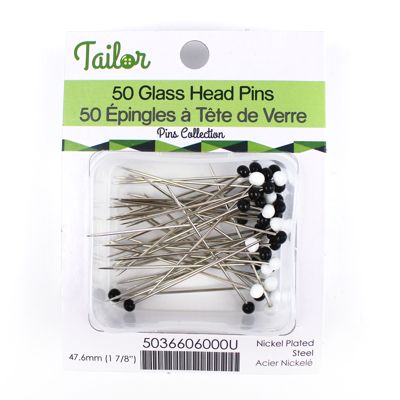 GLASS HEAD PINS 47.6MM