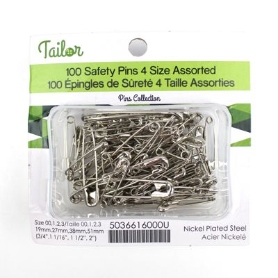 SAFETY PINS 4 SIZE ASSORTED
