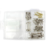 SAFETY PINS IN STORAGE BOX