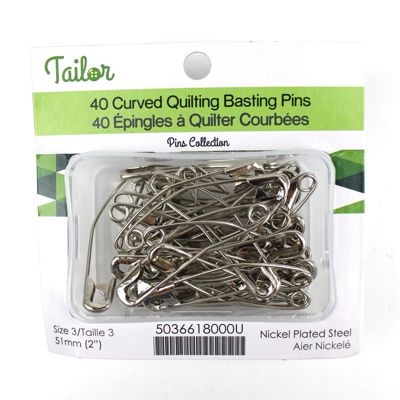 QUILTING BASTING PINS CURVED 51MM