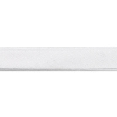 white polyester cotton 16mm foldover