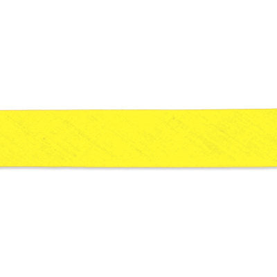 bright yellow polyester cotton 16mm foldover