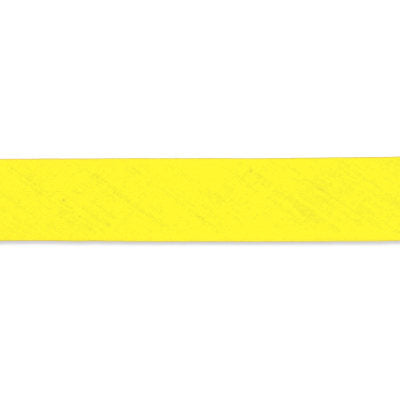 bright yellow polyester cotton 16mm foldover