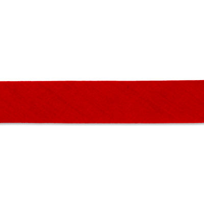 red polyester cotton 16mm foldover
