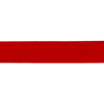 red polyester cotton 16mm foldover