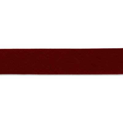 wine polyester cotton 16mm foldover