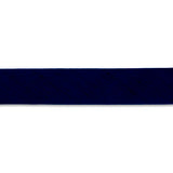 navy polyester cotton 16mm foldover