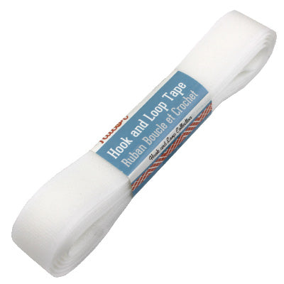 white 2.54 hook and loop tape hank