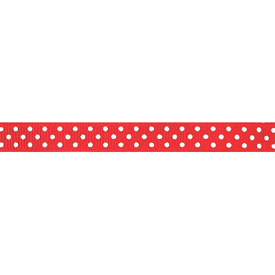 9MM GROSGRAIN RIBBON WITH SMALL DOT