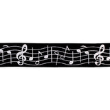 25MM GROSGRAIN RIBBON WITH MUSICAL PRINT