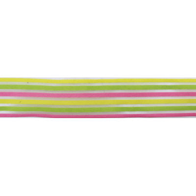 RIBBON POLY MESH WITH STRIPES 40MM