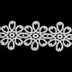 LACE FLOWER MOTIF TRIM 6.8CM