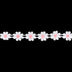 DAISY TRIM WITH COLOURED CENTRE 1CM