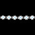 DAISY TRIM WITH COLOURED CENTRE 1CM