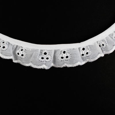LACE RUFFLED EYELET 1.9CM
