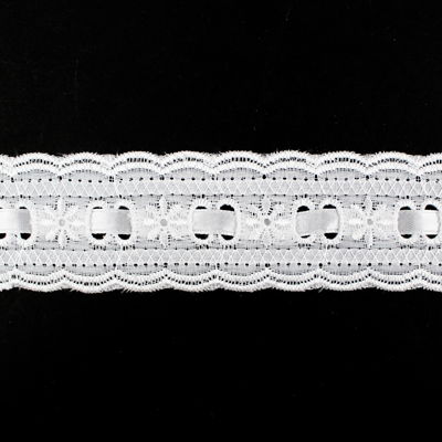 LACE EYELET WITH RIBBON 3.5CM