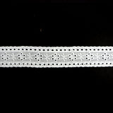 LACE COTTON FLAT EYELET 3.2CM