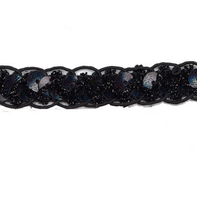 TRIM BRAIDED SEQUIN 1.1CM