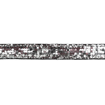EMBROIDERED MESH WITH SEQUINS 3.6CM