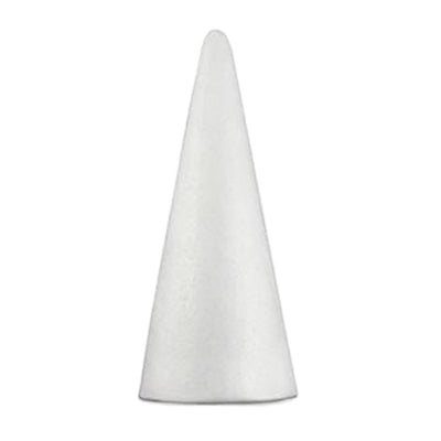 3 x 4 inch white foam cone
