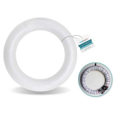 POLYFOAM WREATH  12"X1.9"  ROUND EXTRUDED