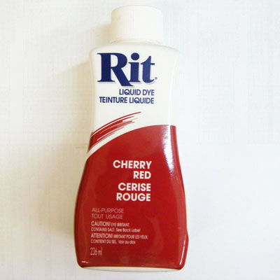 cherry red all purpose liquid rit dye 236ml