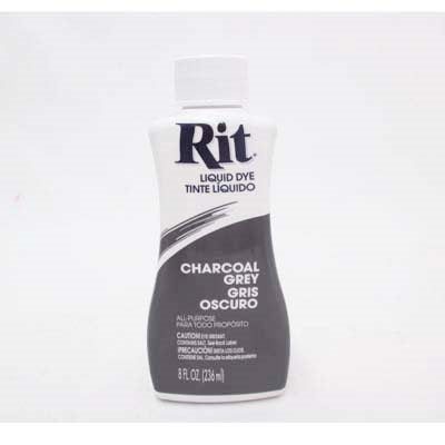 charcoal grey all purpose liquid rit dye 236ml
