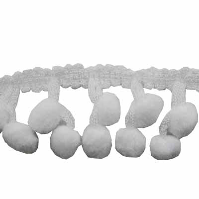 FRINGE DOUBLE POMPOM 9MM