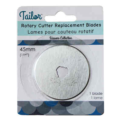 1 x replacement 45mm rotary blades for Tailor 45mm rotary cutter