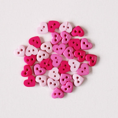 DRESS IT UP BUTTONS - MICRO HEARTS